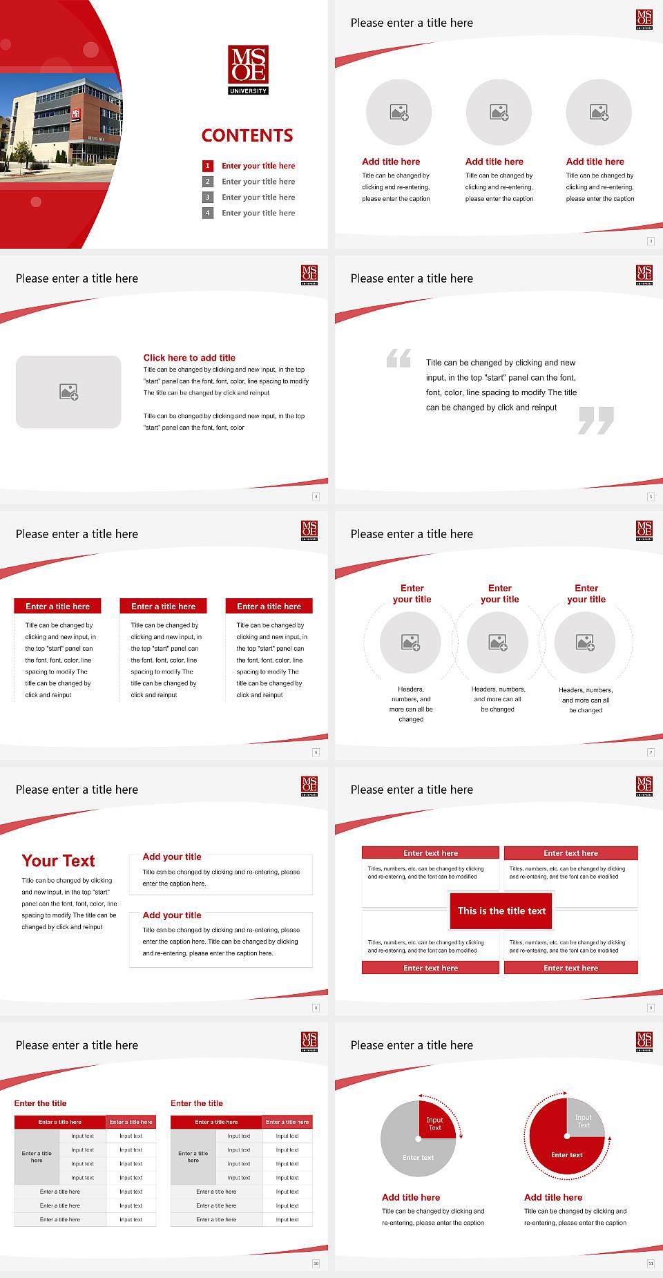 Milwaukee School of Engineering Course/Courseware Creation PPT Template4:3 ratio PPT effect preview image2