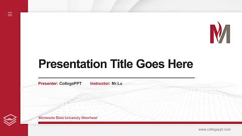Minnesota State University Moorhead Thesis Proposal/Graduation Defense PPT Template