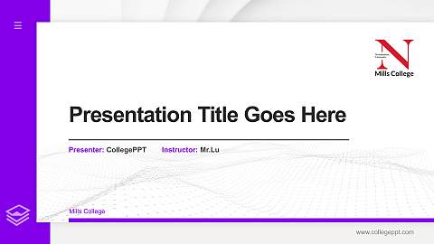 Mills College Thesis Proposal/Graduation Defense PPT Template
