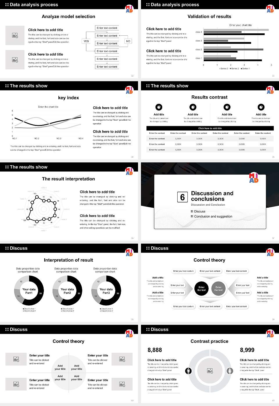 Milwaukee Institute of Art & Design Graduation Thesis Defense PPT Template16:9 ratio PPT effect preview image5