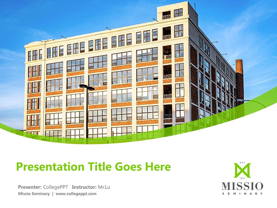 Missio Seminary Course/Courseware Creation PPT Template4:3 ratio PPT effect preview image5