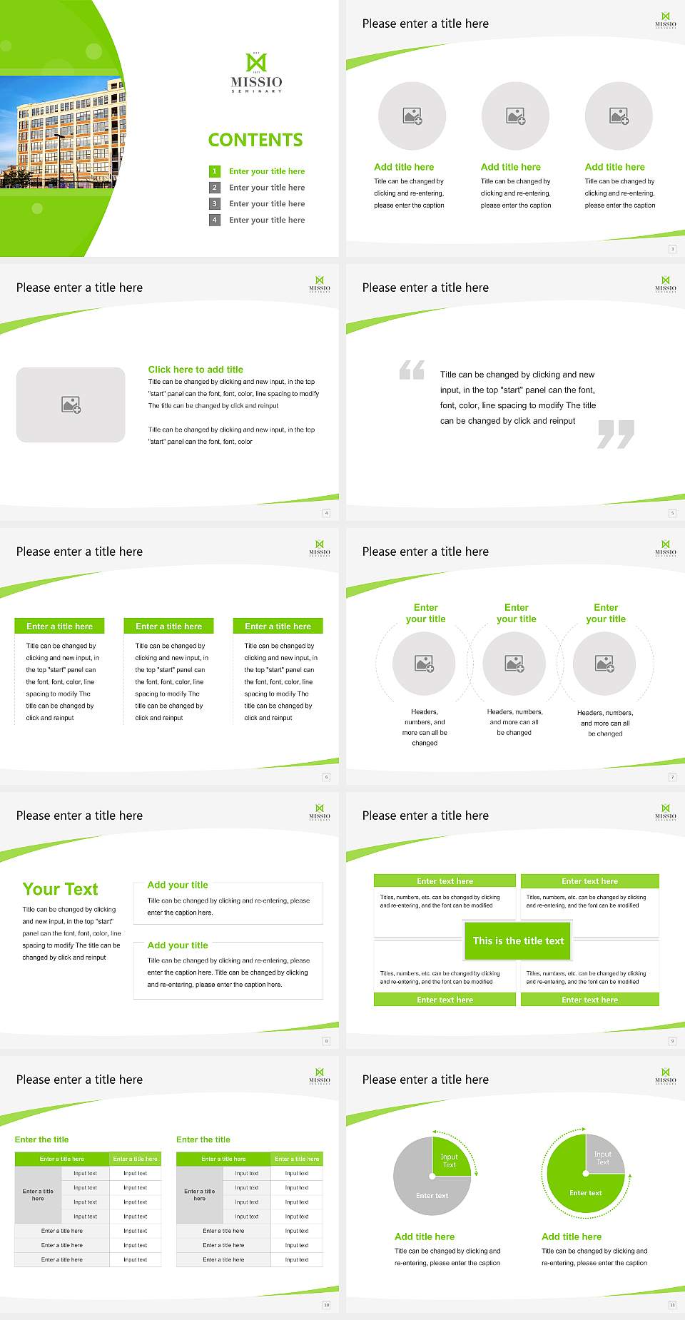 Missio Seminary Course/Courseware Creation PPT Template4:3 ratio PPT effect preview image2