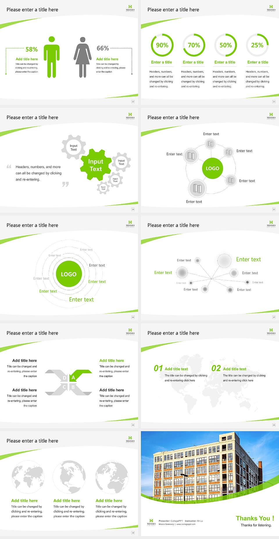 Missio Seminary Course/Courseware Creation PPT Template4:3 ratio PPT effect preview image4