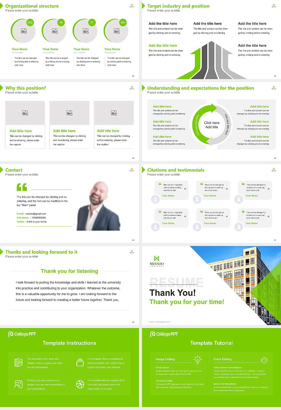 Missio Seminary Resume PPT Template16:9 ratio PPT effect preview image4