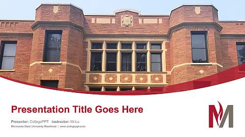 Minnesota State University Moorhead Course/Courseware Creation PPT Template