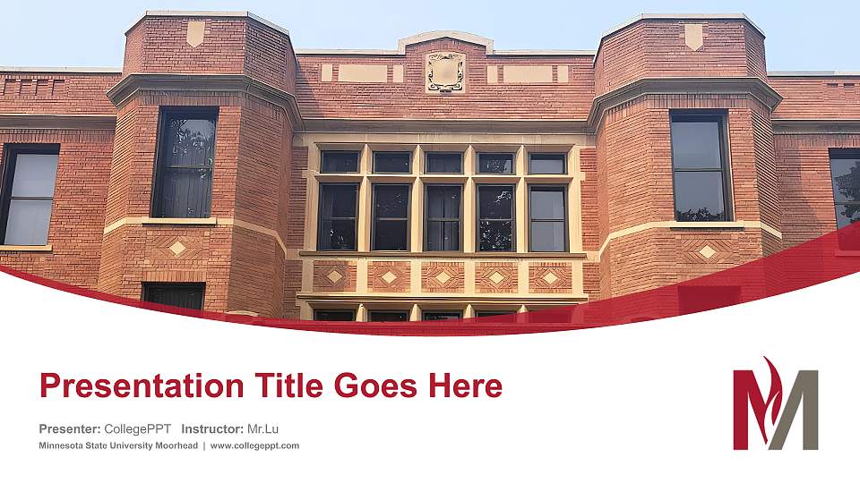 Minnesota State University Moorhead Course/Courseware Creation PPT Template16:9 ratio PPT effect preview image