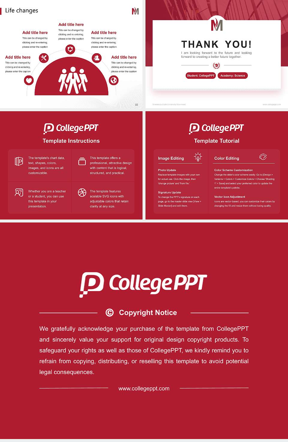 Minnesota State University Moorhead National Scholarship Defense PPT Template4:3 ratio PPT effect preview image4