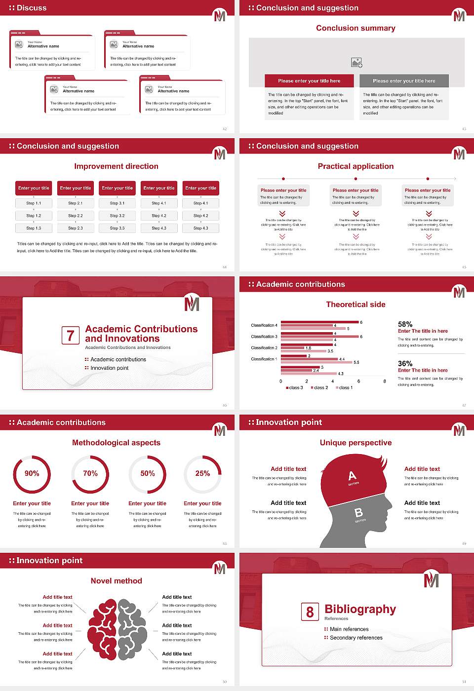 Minnesota State University Moorhead Graduation Thesis Defense PPT Template16:9 ratio PPT effect preview image6