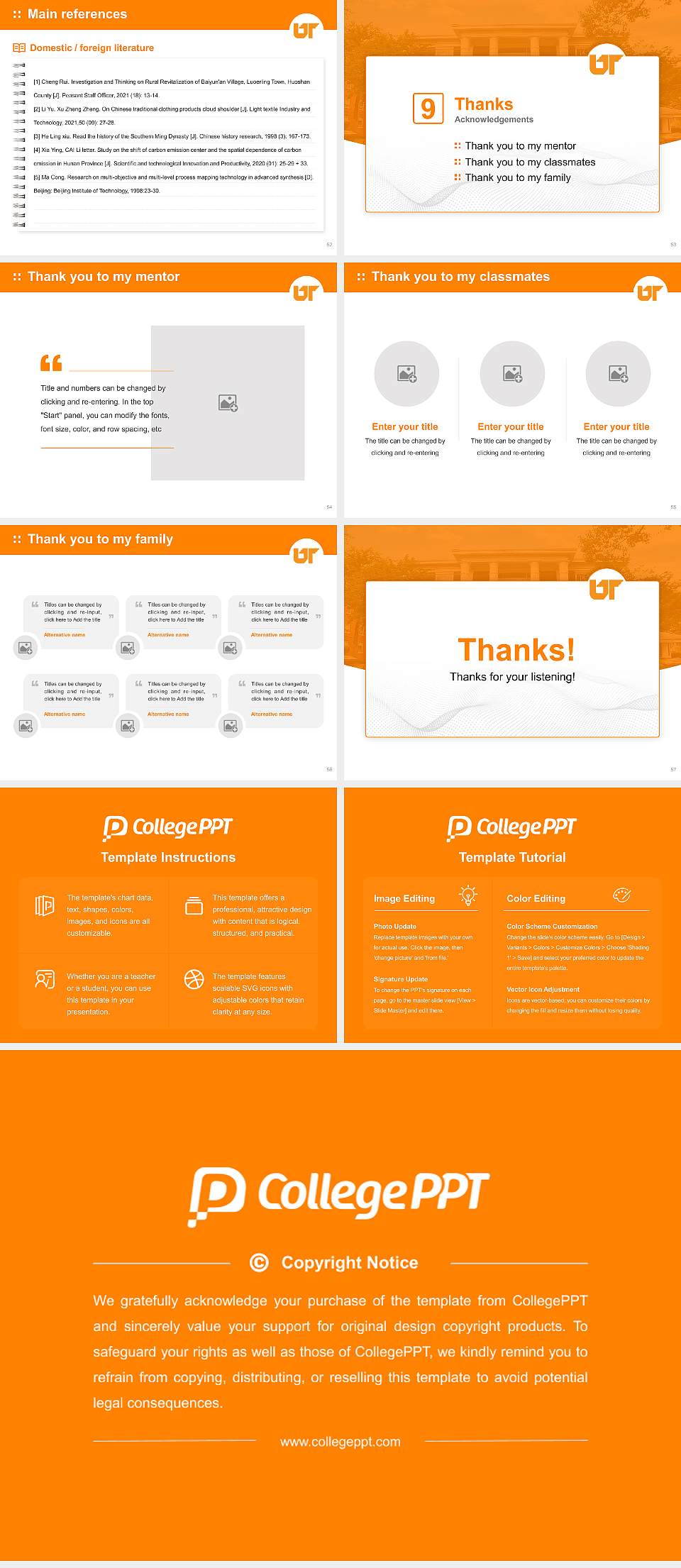 University of Tennessee Southern Graduation Thesis Defense PPT Template4:3 ratio PPT effect preview image7