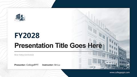 Mirrer Yeshiva Cent Institute Academic Presentation/Research Findings Report PPT Template