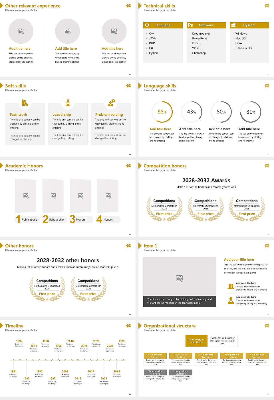 Mississippi College Resume PPT Template16:9 ratio PPT effect preview image3