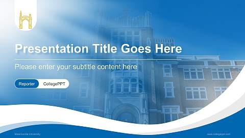 Misericordia University Lecture Sharing and Networking Event PPT Template
