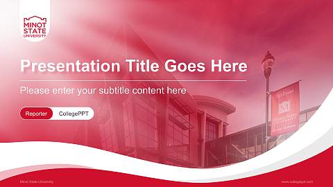 Minot State University Lecture Sharing and Networking Event PPT Template