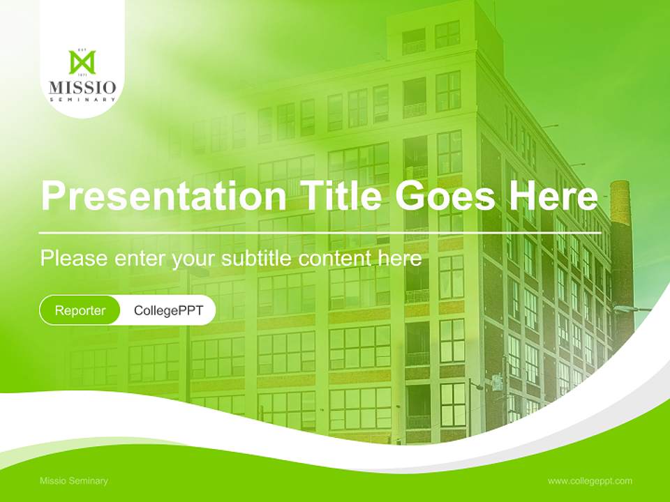 Missio Seminary Lecture Sharing and Networking Event PPT Template4:3 ratio PPT effect preview image4