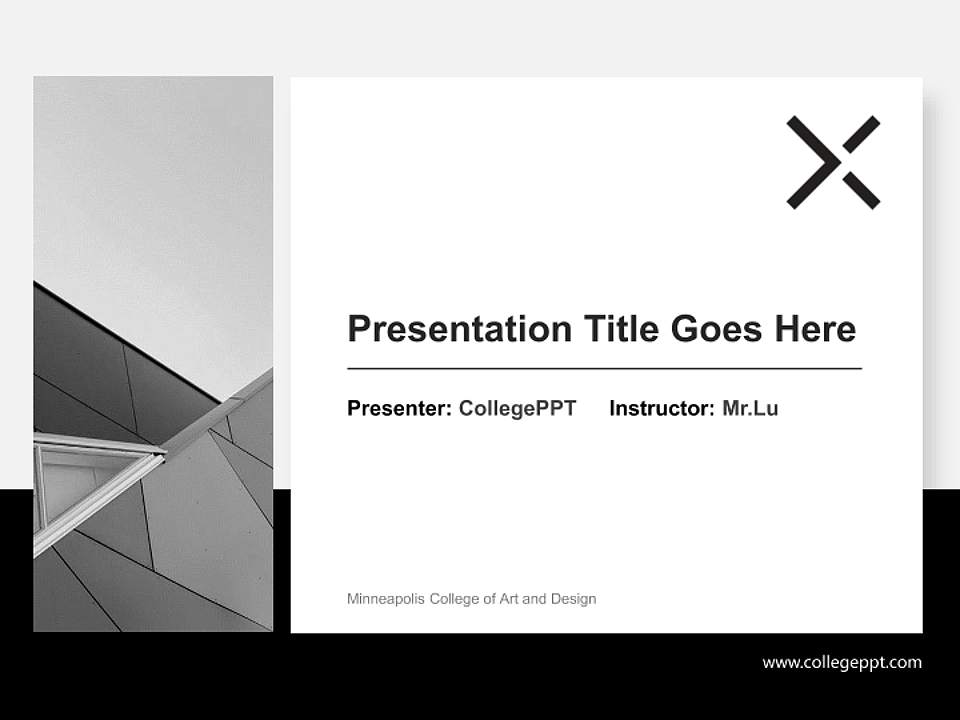 Minneapolis College of Art and Design General Purpose PPT Template4:3 ratio PPT effect preview image6