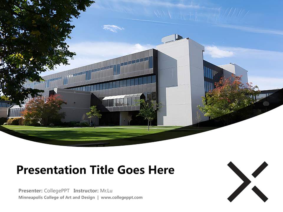 Minneapolis College of Art and Design Course/Courseware Creation PPT Template4:3 ratio PPT effect preview image5