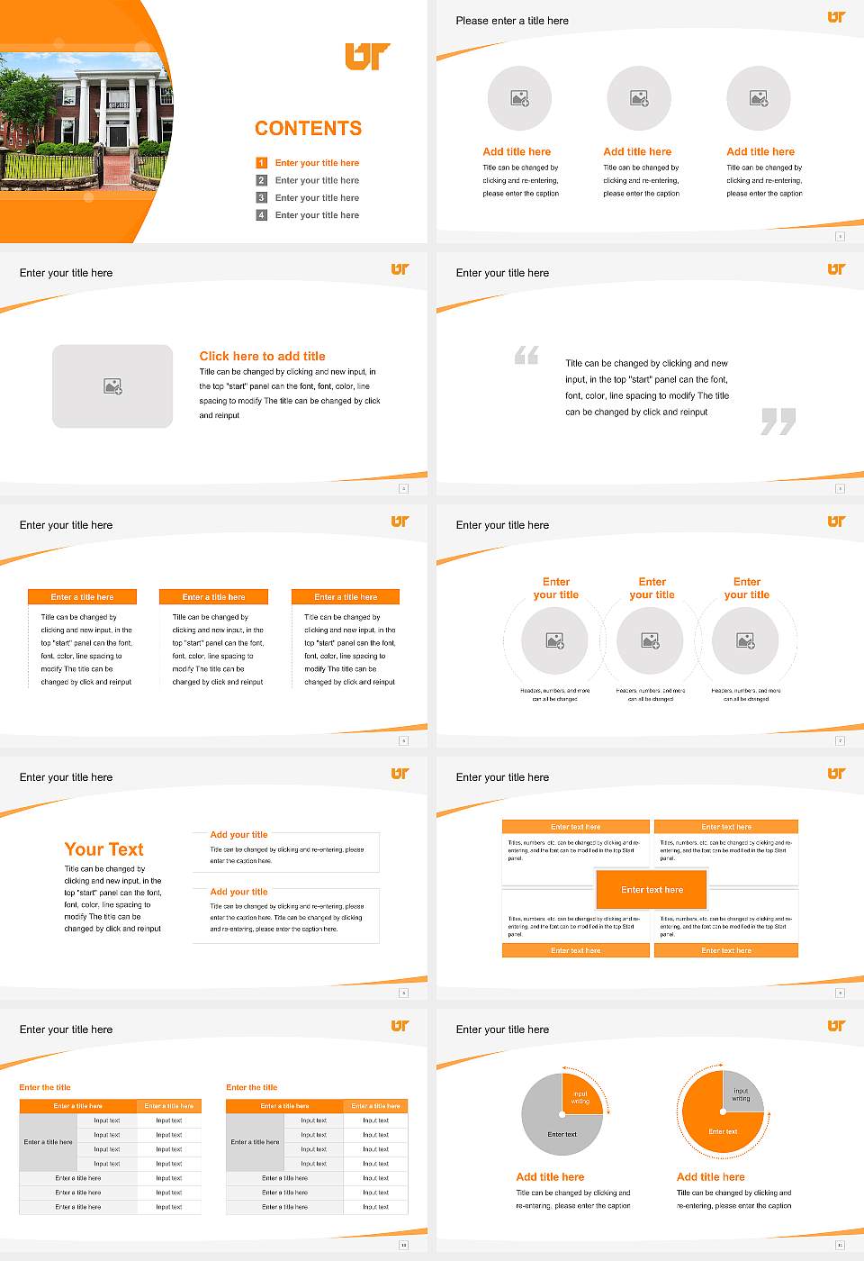 University of Tennessee Southern Course/Courseware Creation PPT Template16:9 ratio PPT effect preview image2