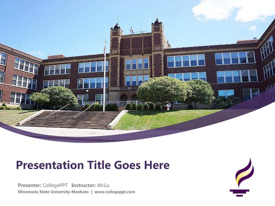 Minnesota State University-Mankato Course/Courseware Creation PPT Template4:3 ratio PPT effect preview image5