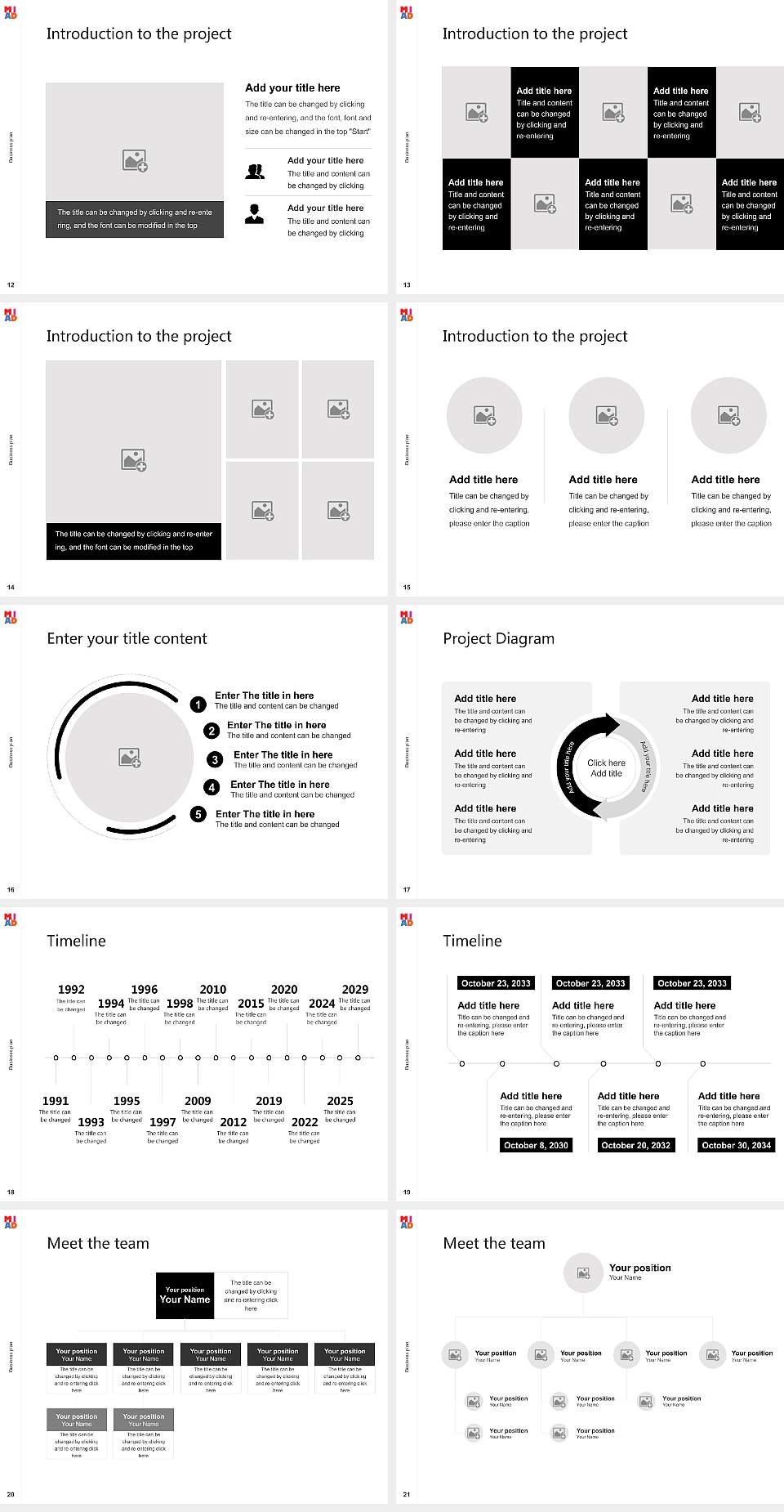 Milwaukee Institute of Art & Design Competition/Entrepreneurship Contest PPT Template4:3 ratio PPT effect preview image3