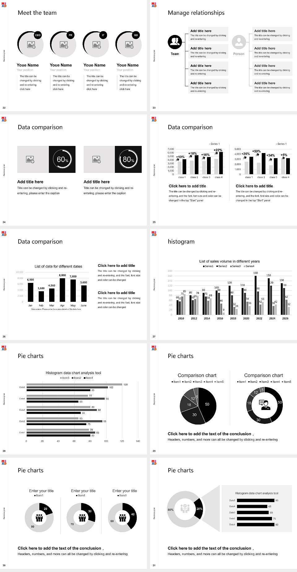 Milwaukee Institute of Art & Design Competition/Entrepreneurship Contest PPT Template4:3 ratio PPT effect preview image4