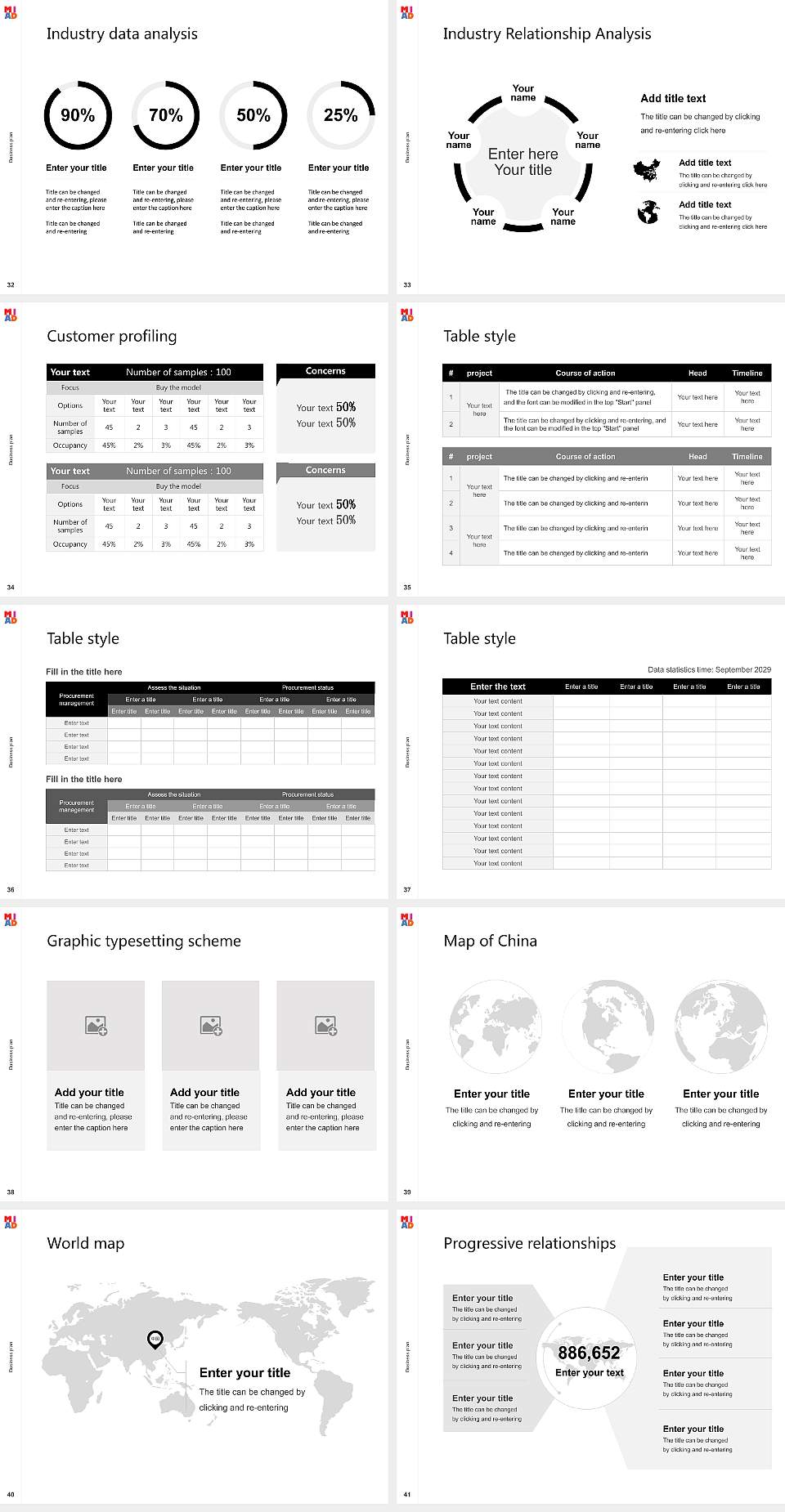 Milwaukee Institute of Art & Design Competition/Entrepreneurship Contest PPT Template4:3 ratio PPT effect preview image5