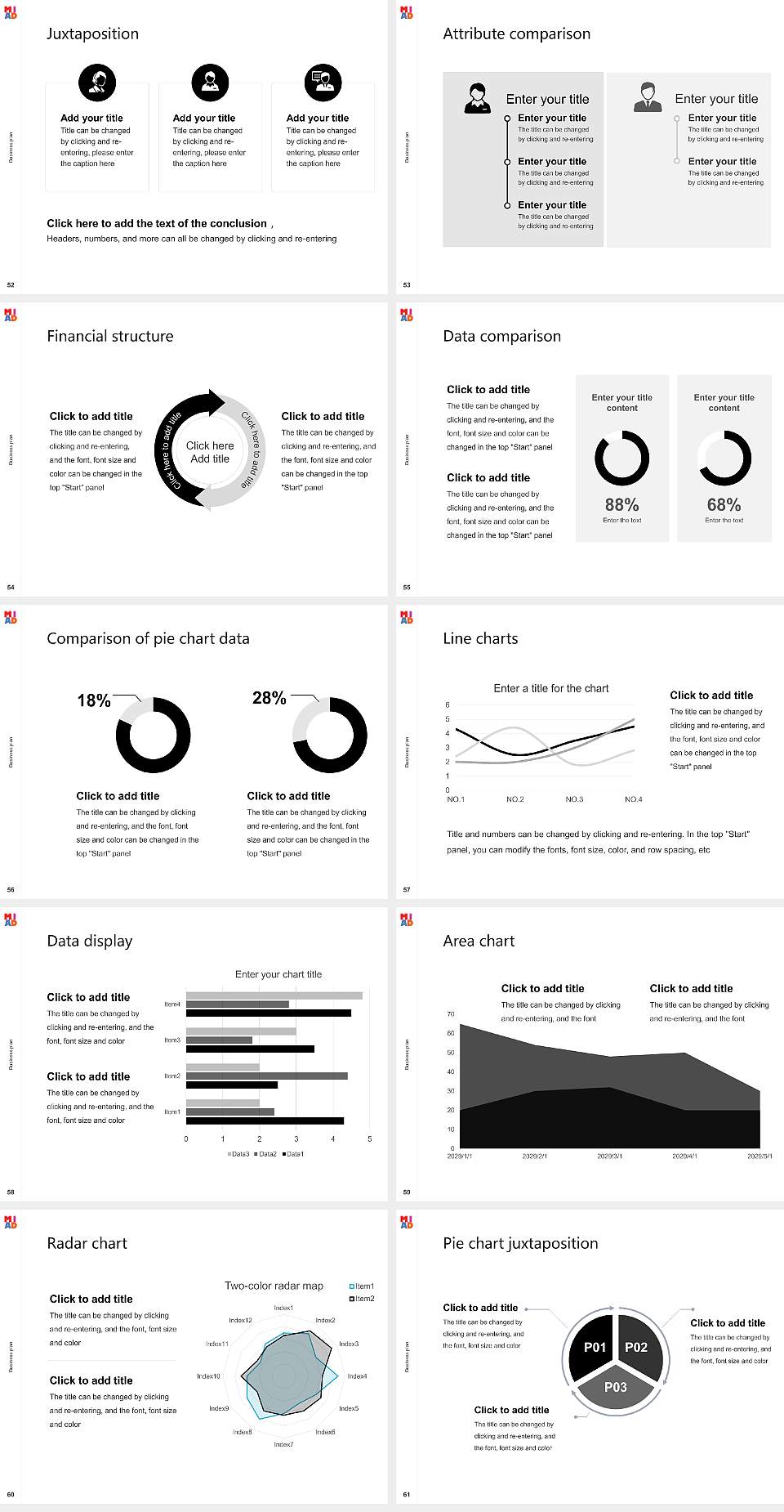 Milwaukee Institute of Art & Design Competition/Entrepreneurship Contest PPT Template4:3 ratio PPT effect preview image7