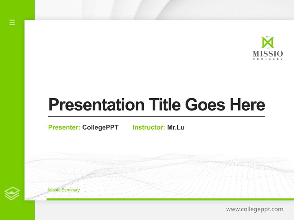 Missio Seminary Thesis Proposal/Graduation Defense PPT Template4:3 ratio PPT effect preview image5