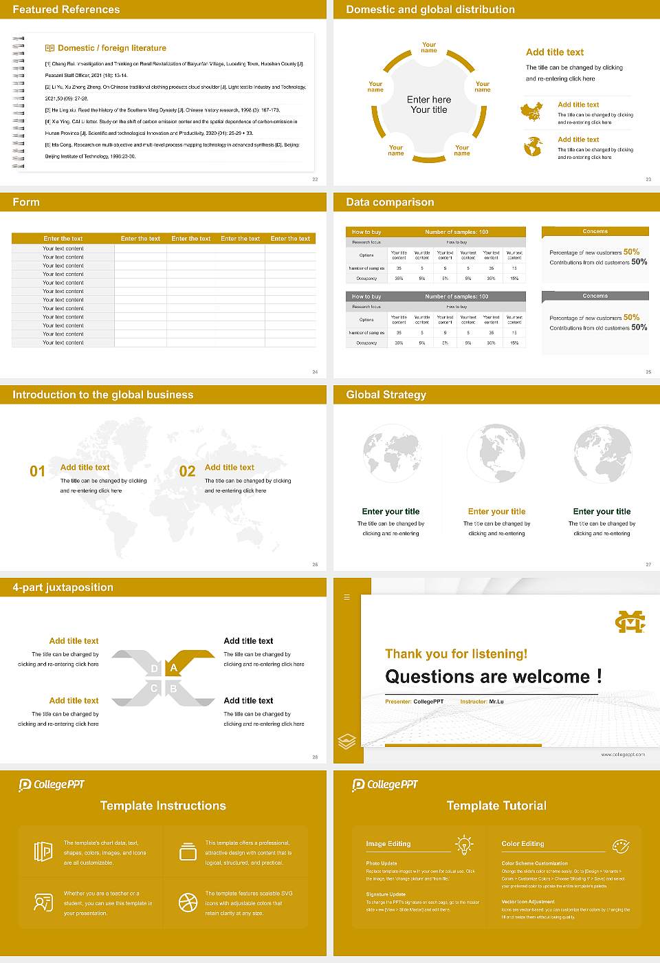 Mississippi College Thesis Proposal/Graduation Defense PPT Template16:9 ratio PPT effect preview image4