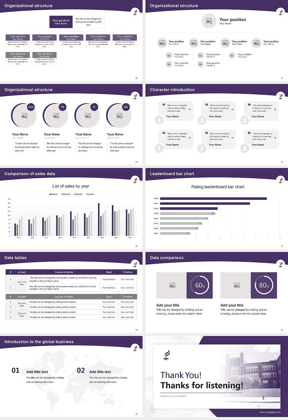 Minnesota State University-Mankato Academic Presentation/Research Findings Report PPT Template16:9 ratio PPT effect preview image4