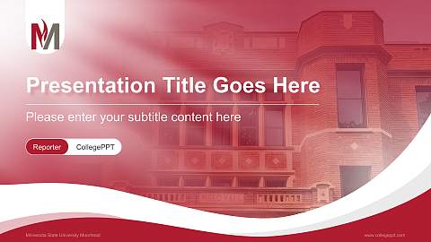 Minnesota State University Moorhead Lecture Sharing and Networking Event PPT Template