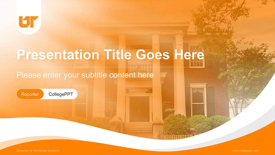 University of Tennessee Southern Lecture Sharing and Networking Event PPT Template16:9 ratio PPT effect preview image