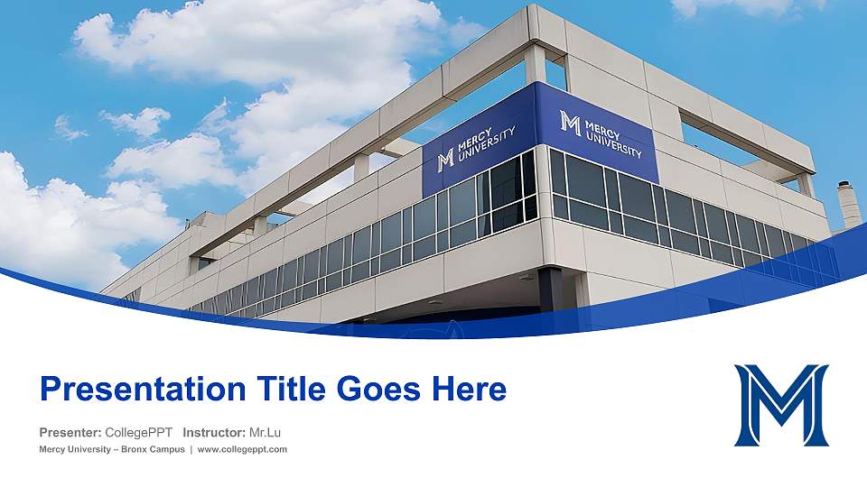 Mercy University – Bronx Campus Course/Courseware Creation PPT Template16:9 ratio PPT effect preview image
