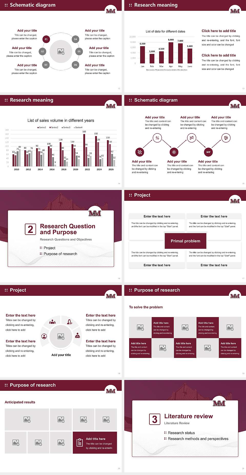 Mcmurry University Graduation Thesis Defense PPT Template4:3 ratio PPT effect preview image3
