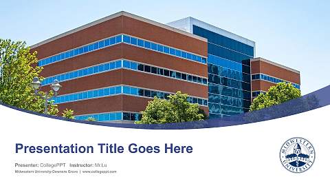 Midwestern University-Downers Grove Course/Courseware Creation PPT Template