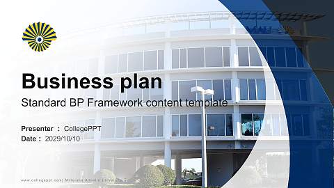 Millennia Atlantic University Competition/Entrepreneurship Contest PPT Template
