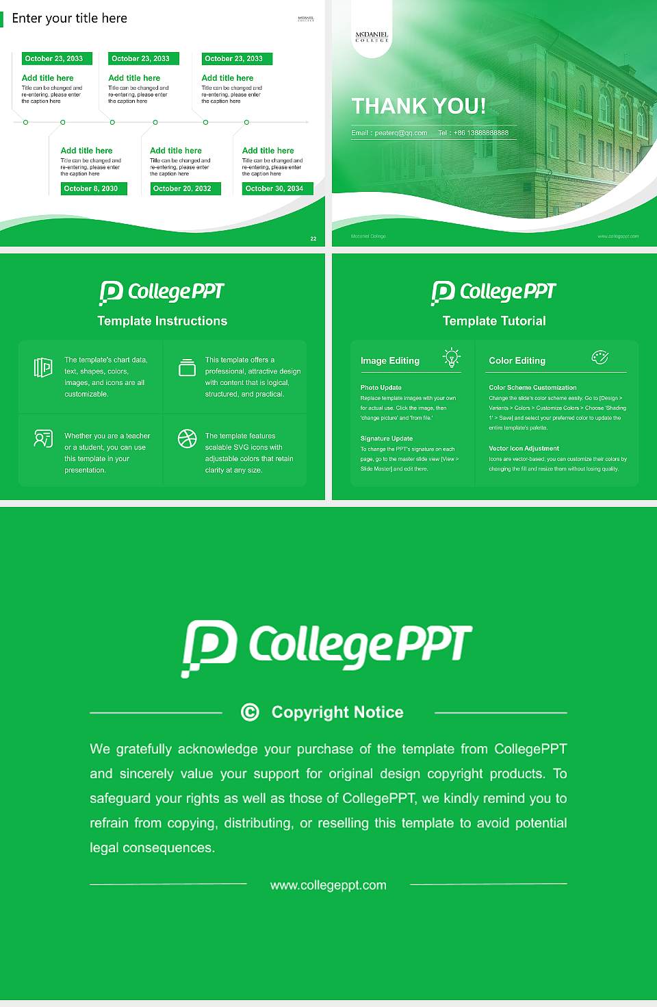 Mcdaniel College Lecture Sharing and Networking Event PPT Template4:3 ratio PPT effect preview image4