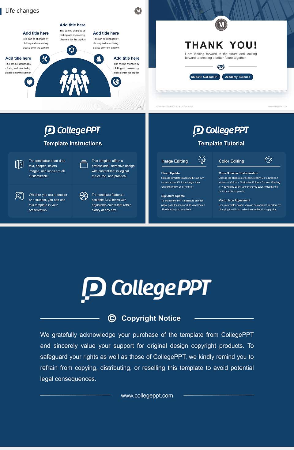 Midwestern Baptist Theological Seminary National Scholarship Defense PPT Template4:3 ratio PPT effect preview image4
