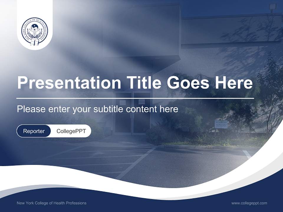New York College of Health Professions Lecture Sharing and Networking Event PPT Template4:3 ratio PPT effect preview image4