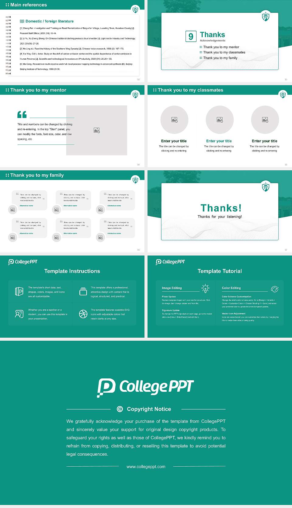 Mid-Atlantic Christian University Graduation Thesis Defense PPT Template16:9 ratio PPT effect preview image7