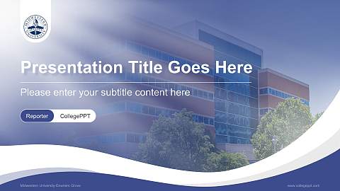 Midwestern University-Downers Grove Lecture Sharing and Networking Event PPT Template