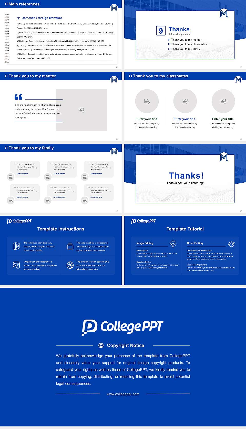 Mercy University Graduation Thesis Defense PPT Template16:9 ratio PPT effect preview image7