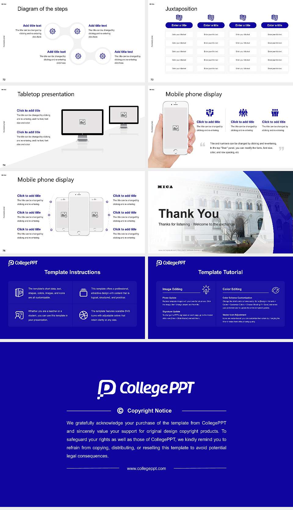 Maryland Institute College of Art Competition/Entrepreneurship Contest PPT Template16:9 ratio PPT effect preview image9