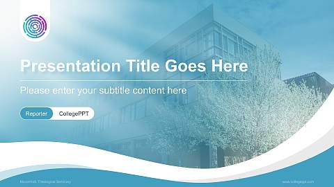Mccormick Theological Seminary Lecture Sharing and Networking Event PPT Template