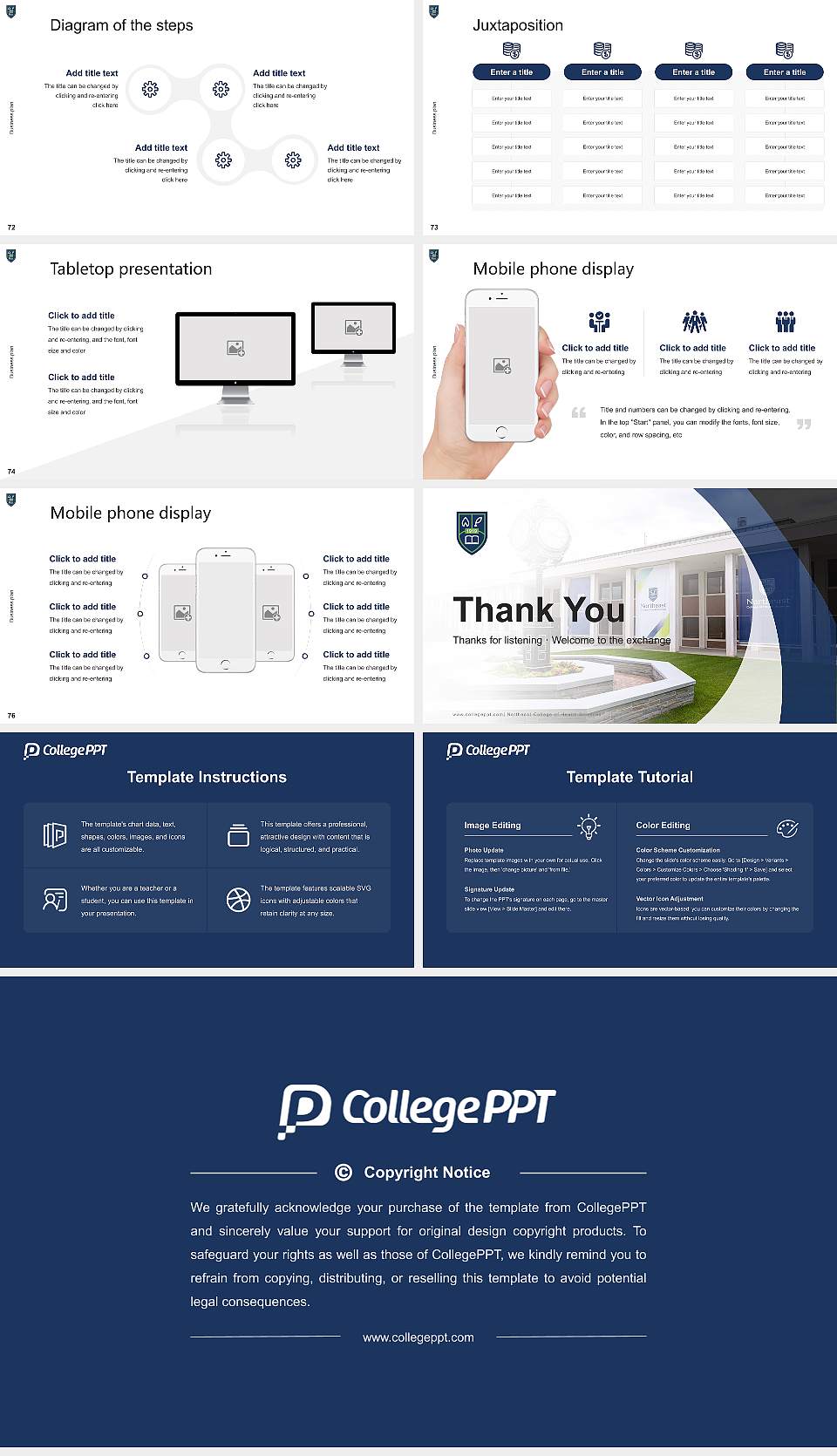 Northeast College of Health Sciences Competition/Entrepreneurship Contest PPT Template16:9 ratio PPT effect preview image9