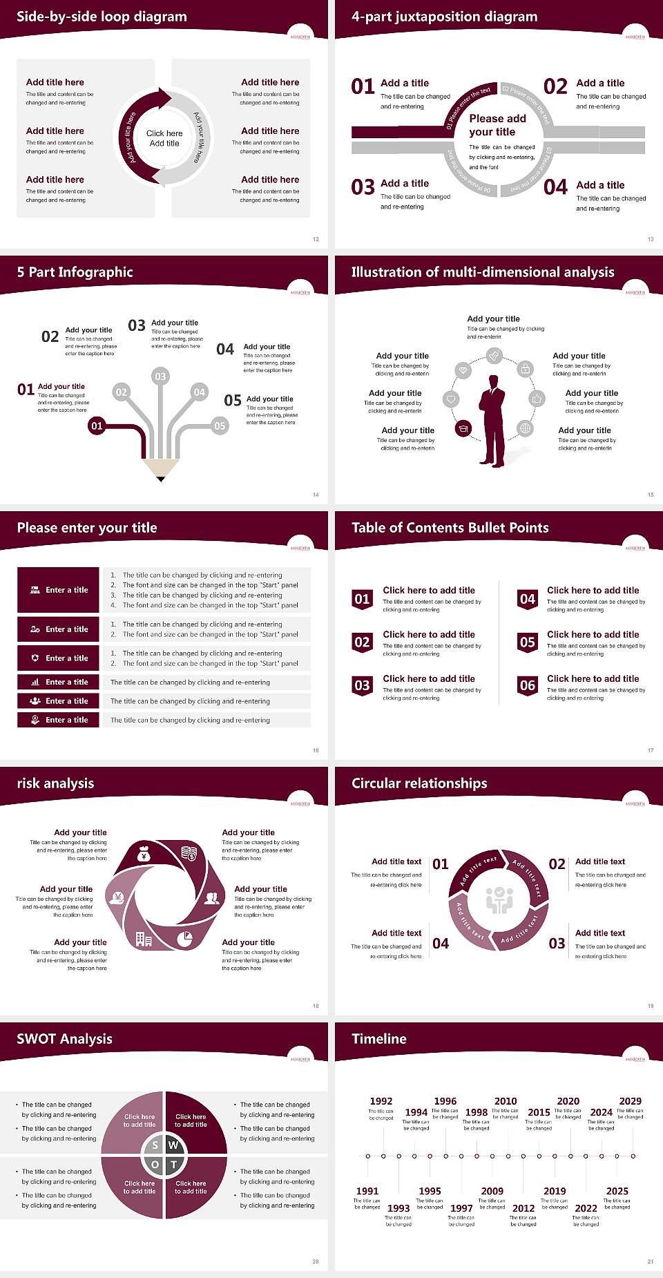 Meredith College Academic Presentation/Research Findings Report PPT Template4:3 ratio PPT effect preview image3