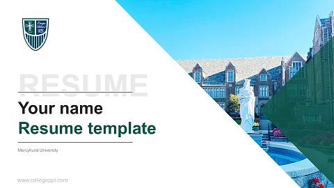 Mercyhurst University Resume PPT Template