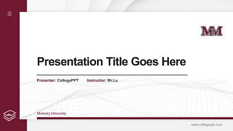 Mcmurry University Thesis Proposal/Graduation Defense PPT Template