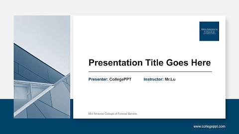 Mid-America College of Funeral Service General Purpose PPT Template