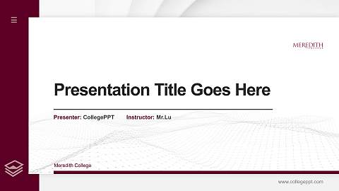 Meredith College Thesis Proposal/Graduation Defense PPT Template