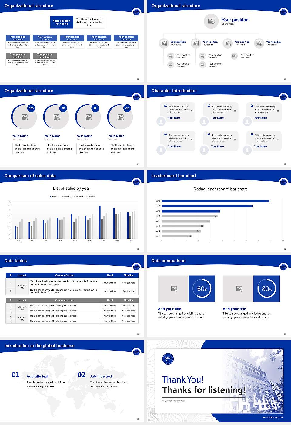 Marymount Manhattan College Academic Presentation/Research Findings Report PPT Template16:9 ratio PPT effect preview image4